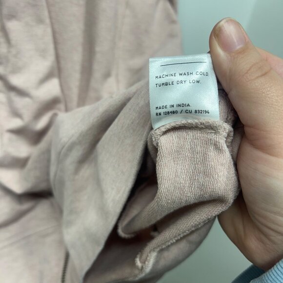 Womens Pact Organic Cotton Zip-Up Hoodie XXL Light Pink - Picture 3 of 10